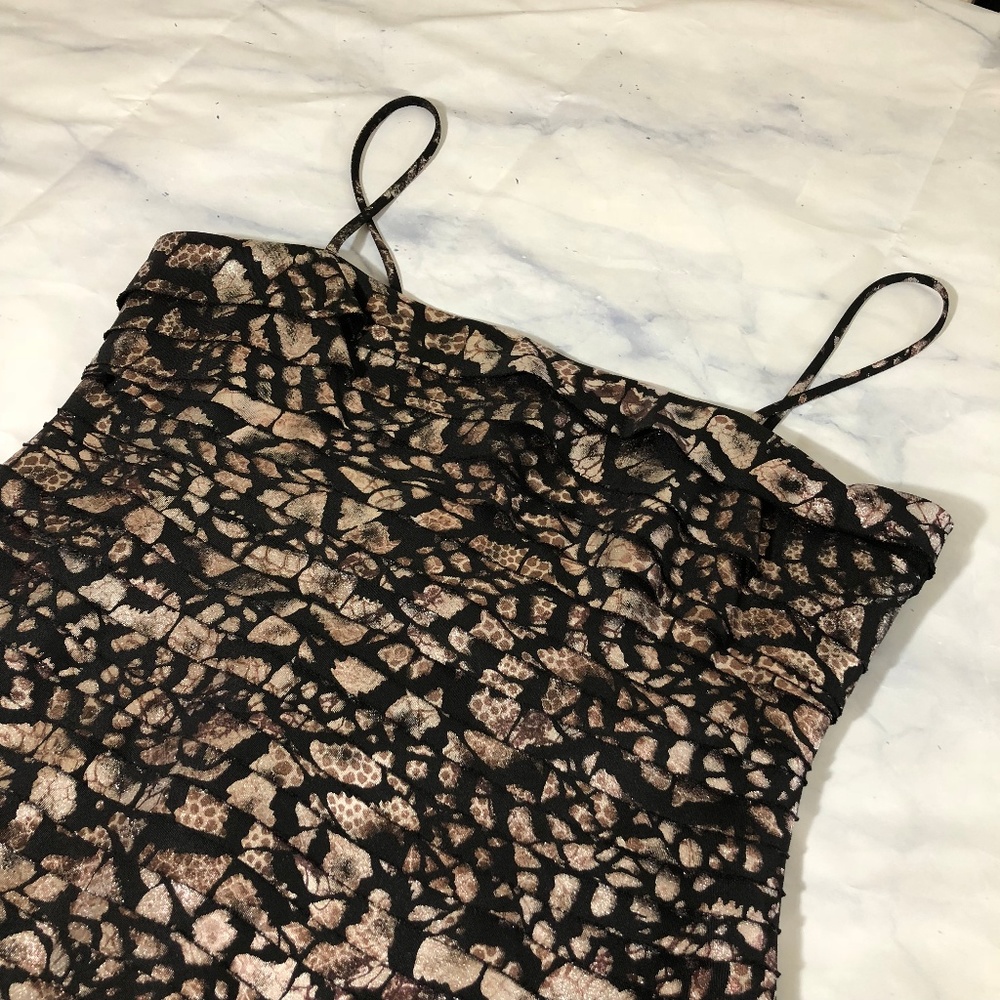 Dress Barn Collection Black & Metallic Pink Dress - Picture 3 of 8